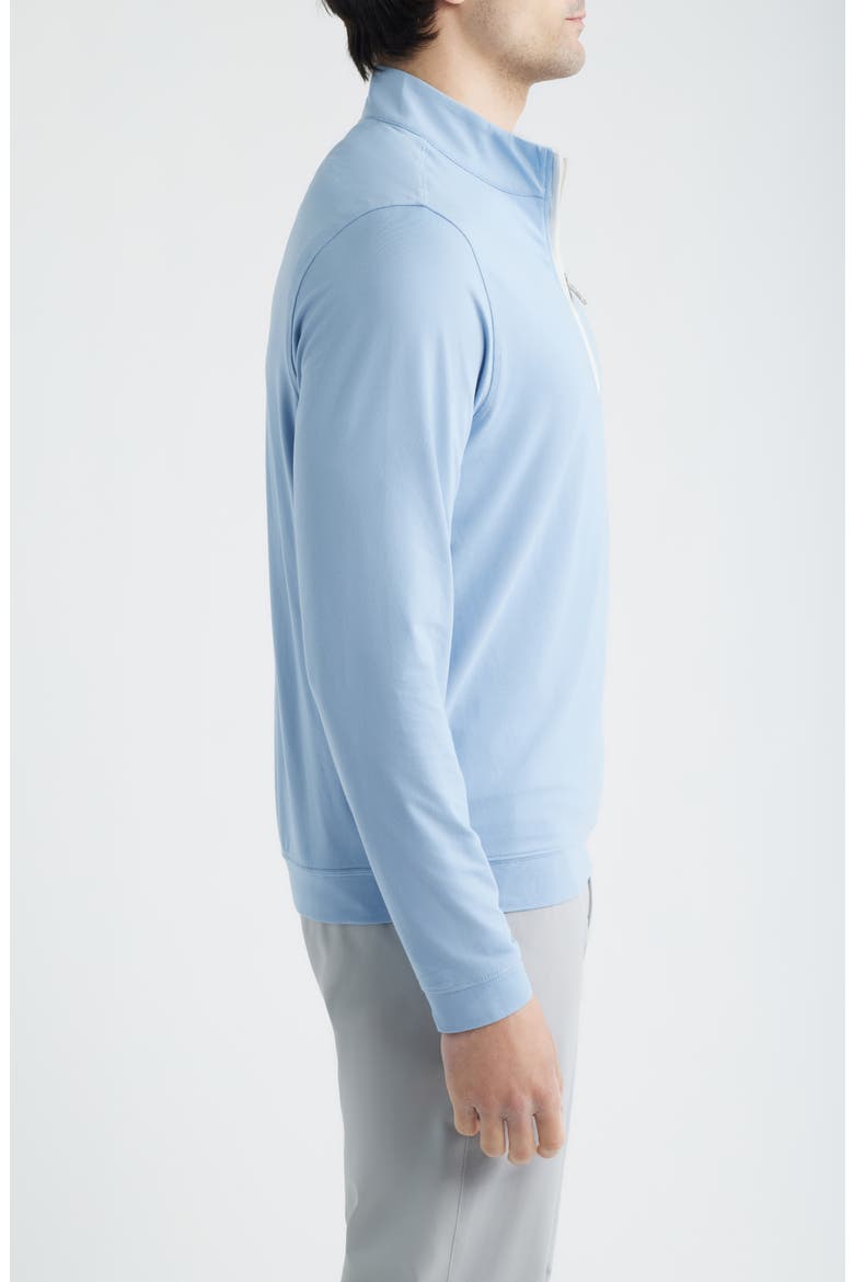 Solid Performance Quarter Zip Pullover, Alternate, color, BLUE