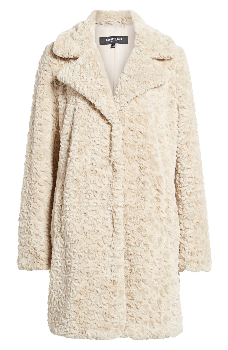 Kenneth Cole New York Faux Fur Coat, Alternate, color,