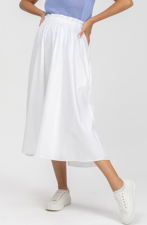 Pietro Brunelli Maternity Poplin Maternity Midi Skirt