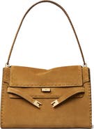 Tory Burch Large Lee Radziwill Suede Shoulder Bag