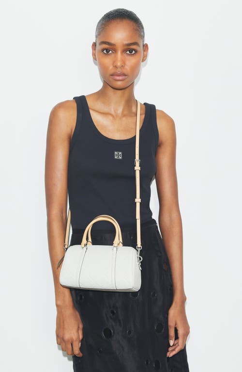 Shop Tory Burch Mini T Monogram Leather Barrel Bag
