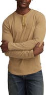 Lucky Brand Weekend Long Sleeve Slubbed Henley