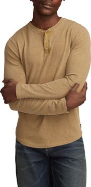Lucky Brand Weekend Long Sleeve Slubbed Henley