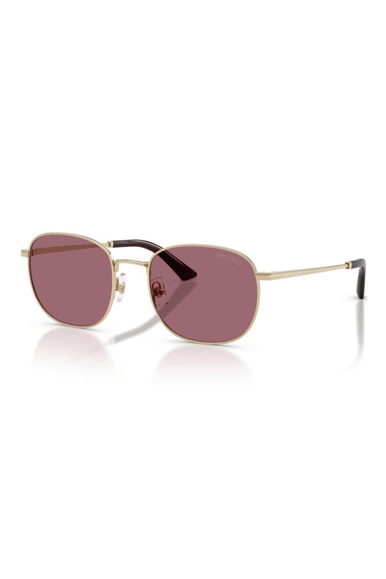 52mm Phantos Sunglasses, Alternate, color, PALE GOLD / VIOLET