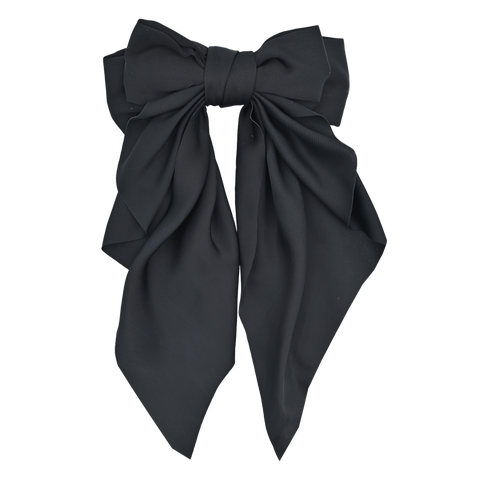 Satin Ribbon Flowing Bow Hairclip