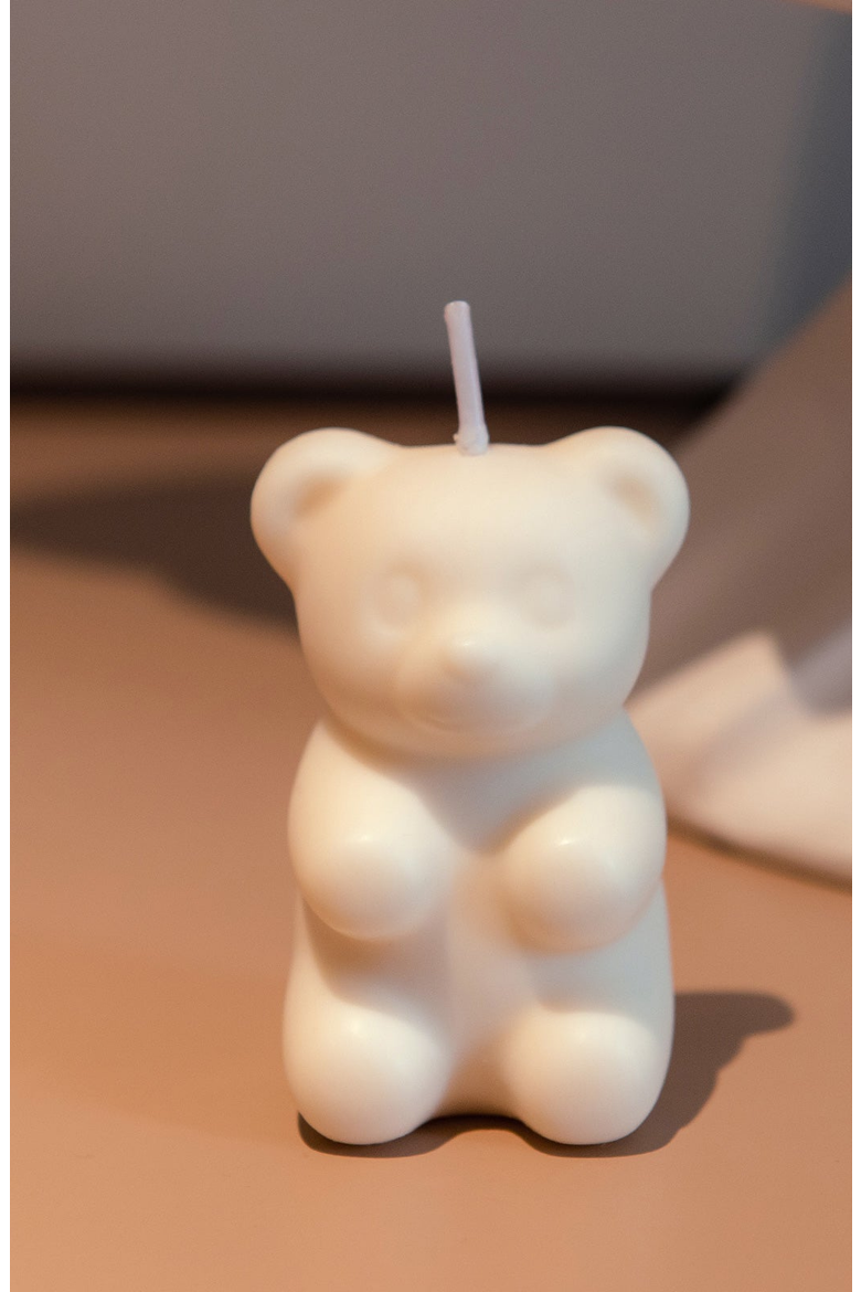 Mysterious Gummy Bear Candle, Alternate, color, Off-White