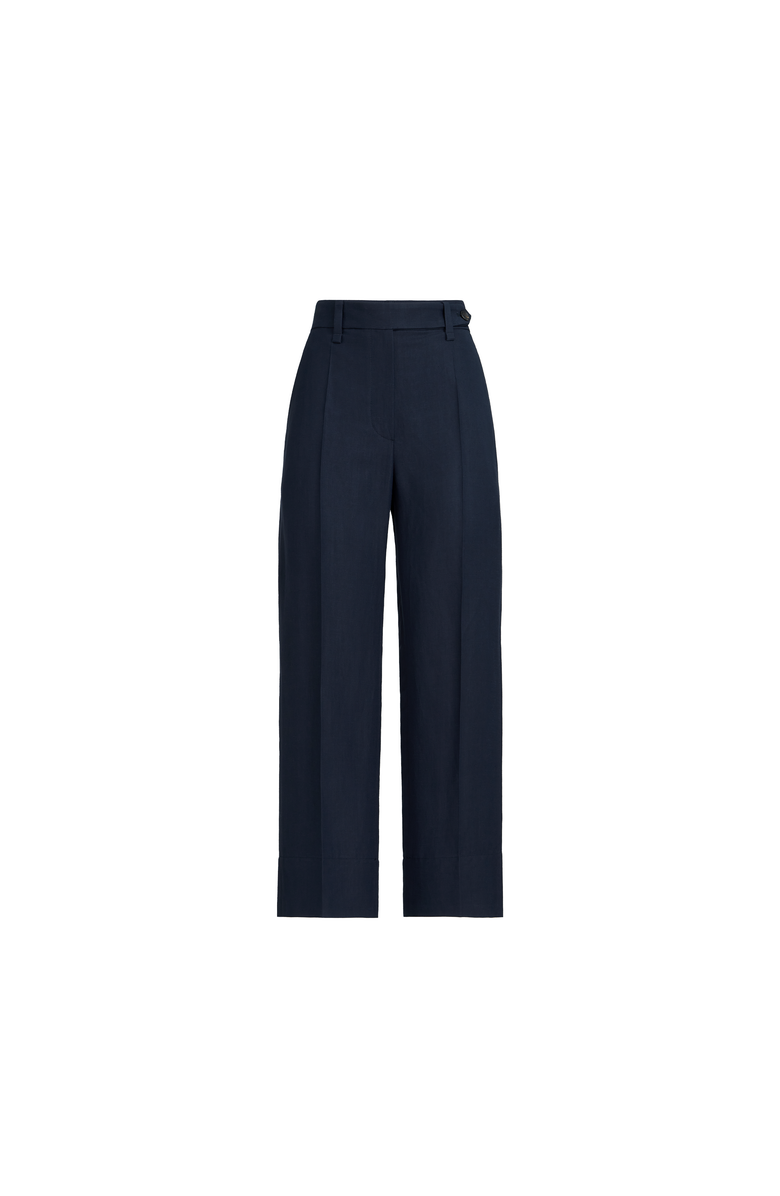 Brunello Cucinelli Square cigarette trousers, Alternate, color, Blue