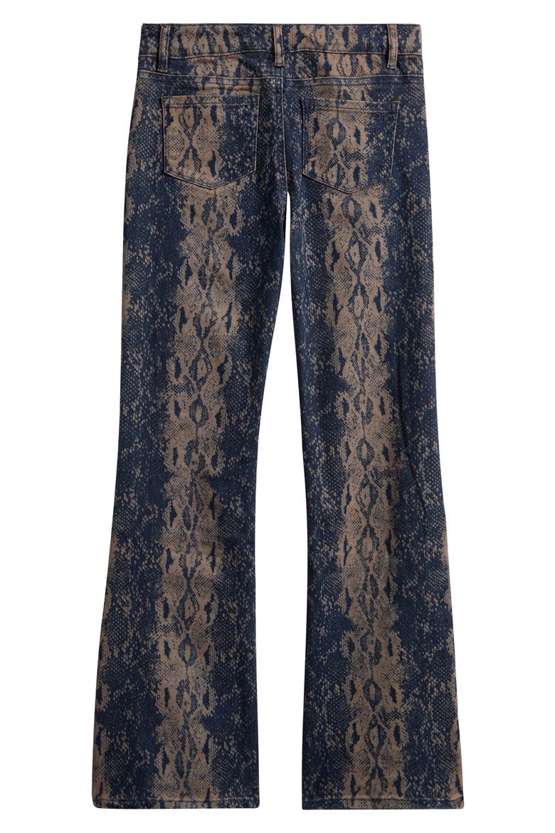 Kids' Flare Jeans, Alternate, color, SNAKE PRINT