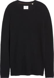 Billy Reid Regular Fit Waffle Crewneck Pullover