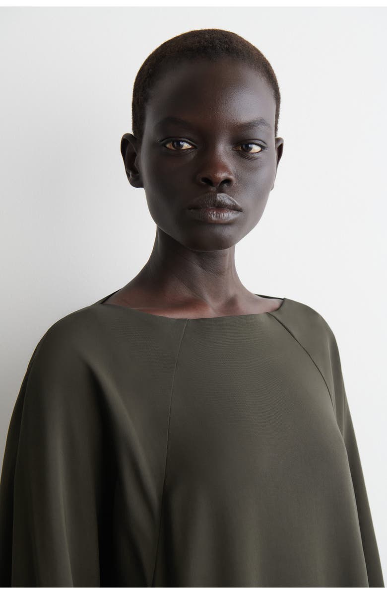 COS Sculptural Mini Dress, Alternate, color, Brown