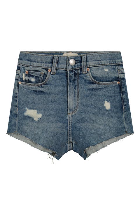 Kids' Lucy Raw Hem Cutoff Denim Shorts