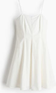 H&M Flared-skirt Poplin Dress