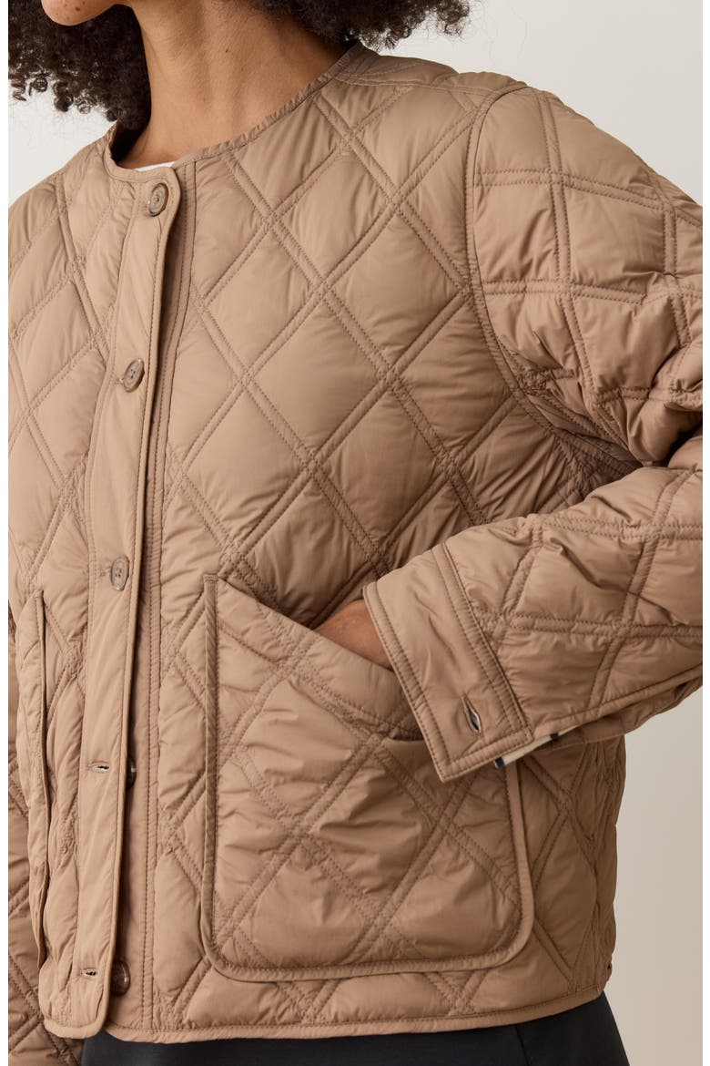 Marina Quilted Liner Jacket, Alternate, color, CARAMEL