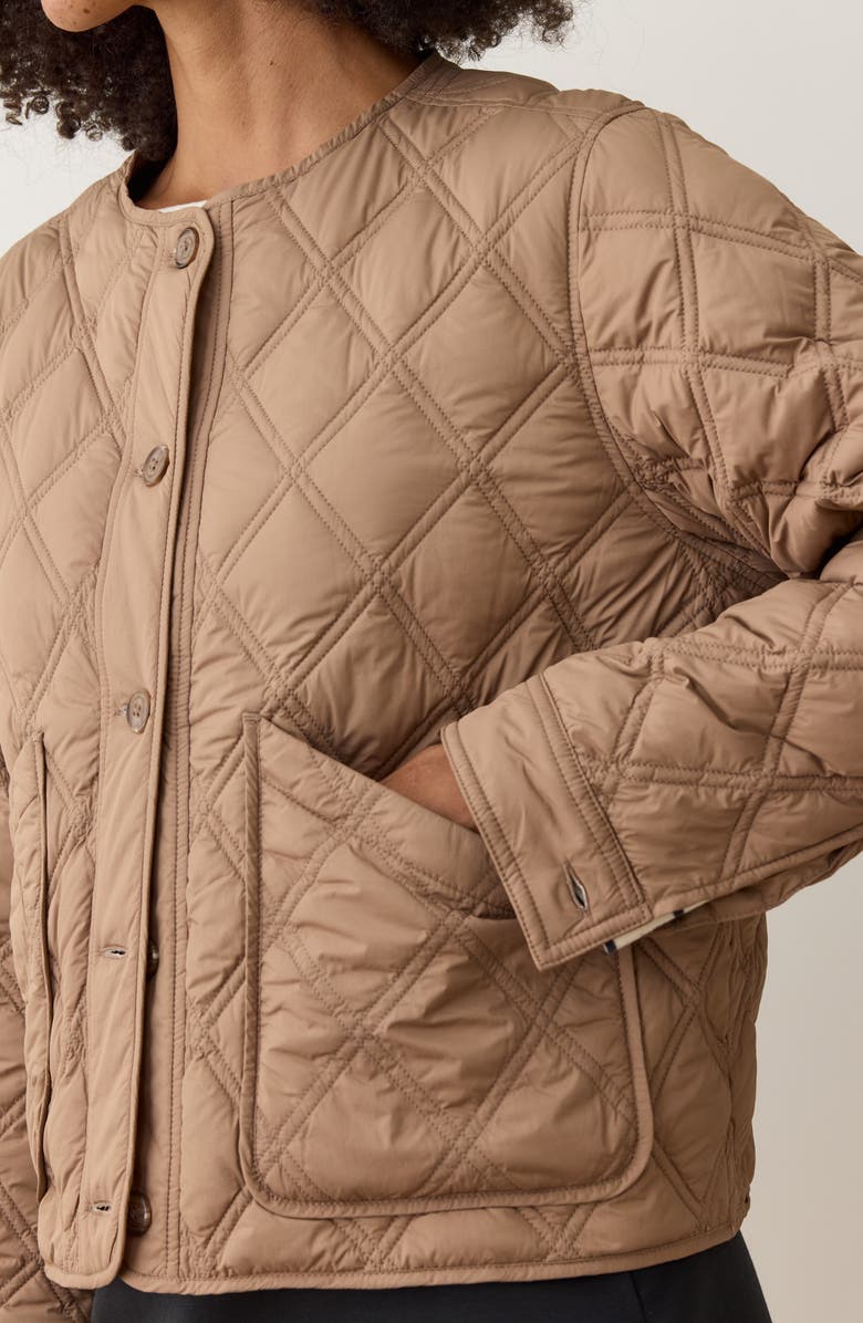 Marine Layer Marina Quilted Liner Jacket, Alternate, color, Caramel