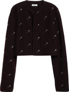 RIER Walker Floral Embroidered Wool Utility Jacket