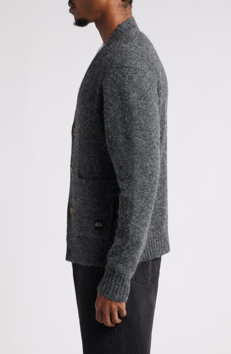Native Youth V-Neck Cardigan, Alternate, color, 