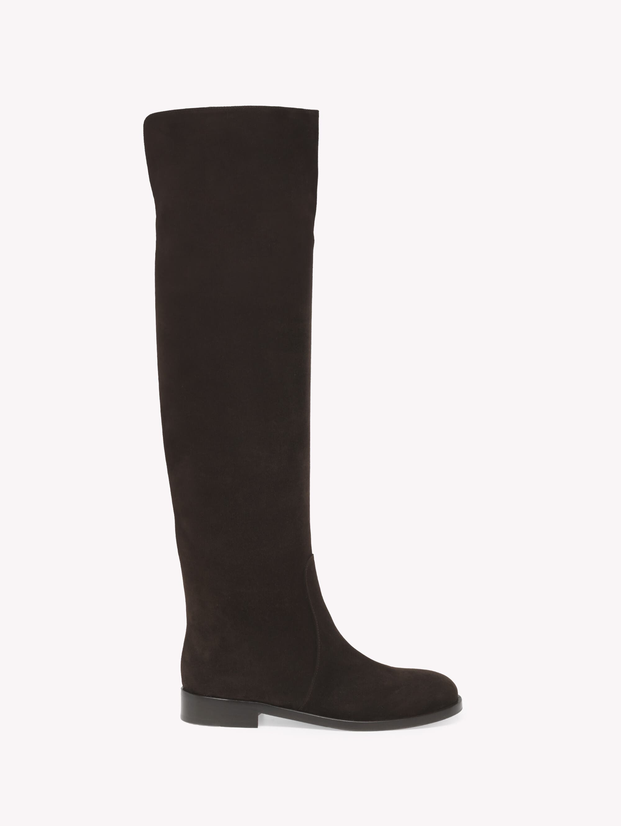 Zayne Boots, Main, color, Moka Brown Suede