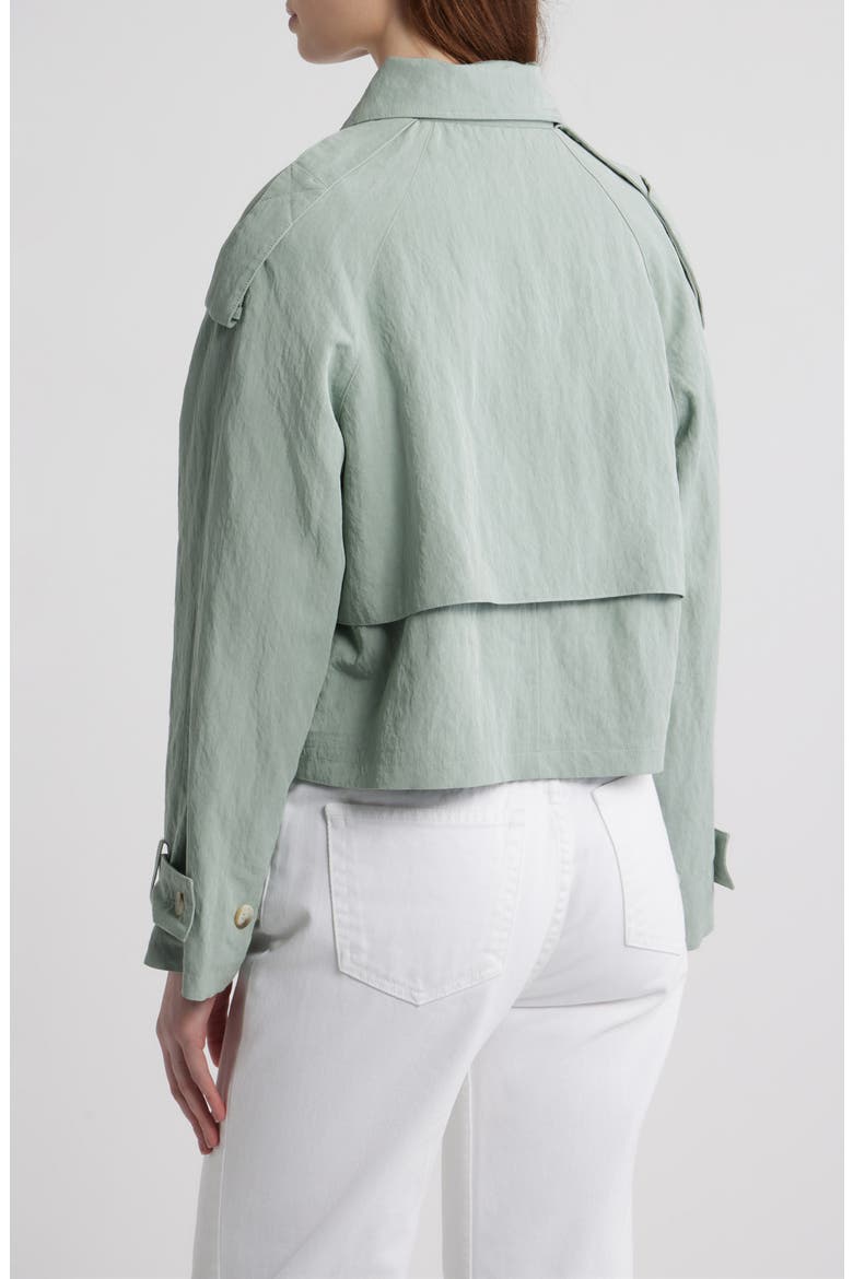Cambari Hooded Trench Jacket, Alternate, color, SAGE GREEN