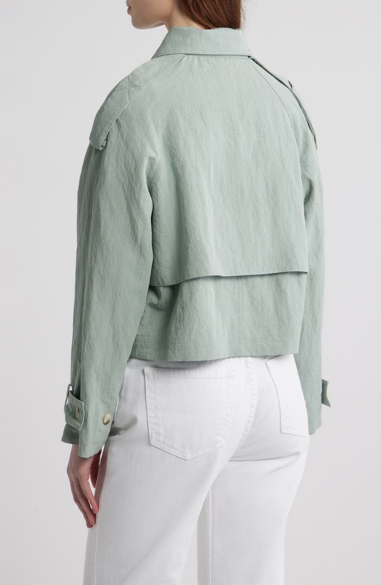 dRA Cambari Hooded Trench Jacket, Alternate, color, Sage Green