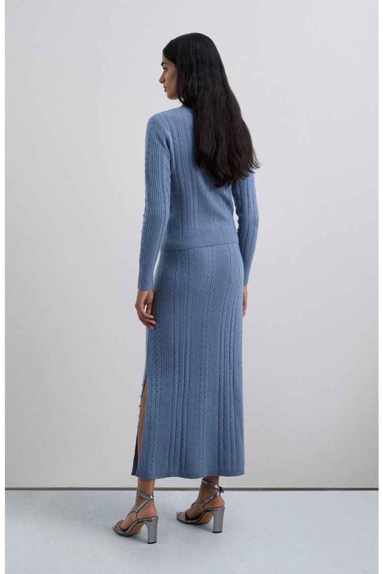 Butbraidknit Skirt, Alternate, color, Lightblue