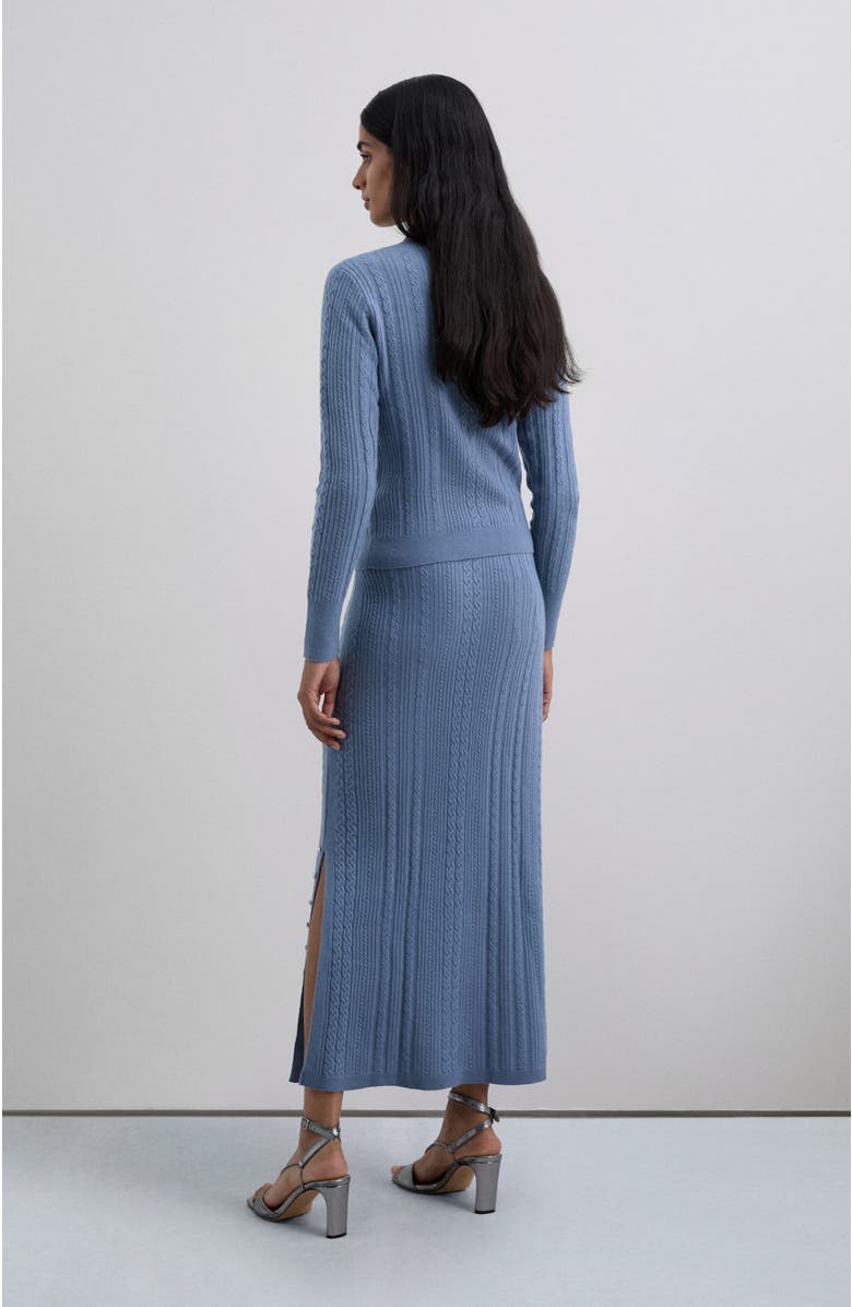 Scalpers Butbraidknit Skirt, Alternate, color, Lightblue