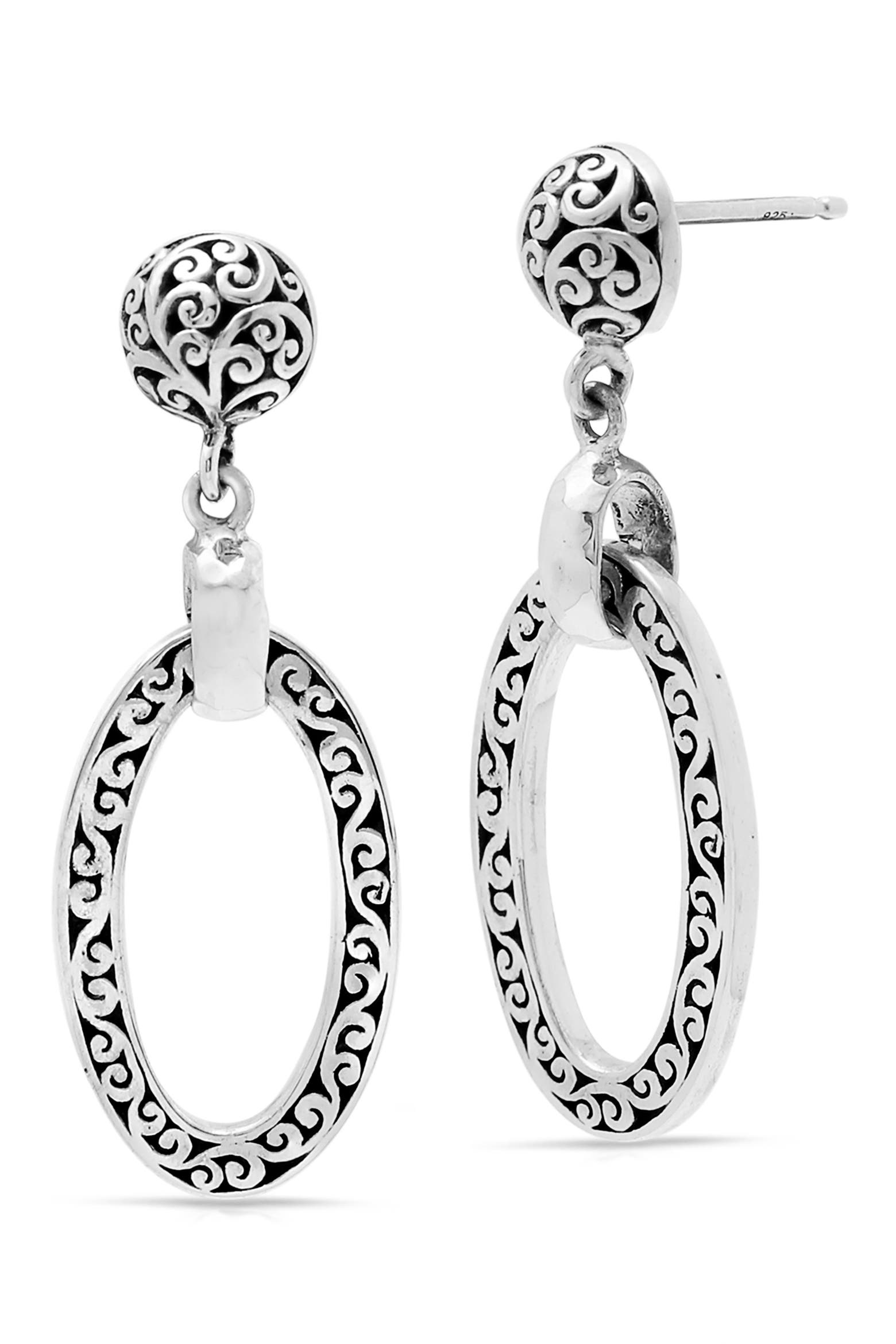 Drope Link Lois Hill Scroll Oval Link Drop Earrings (Women) | Nordstrom