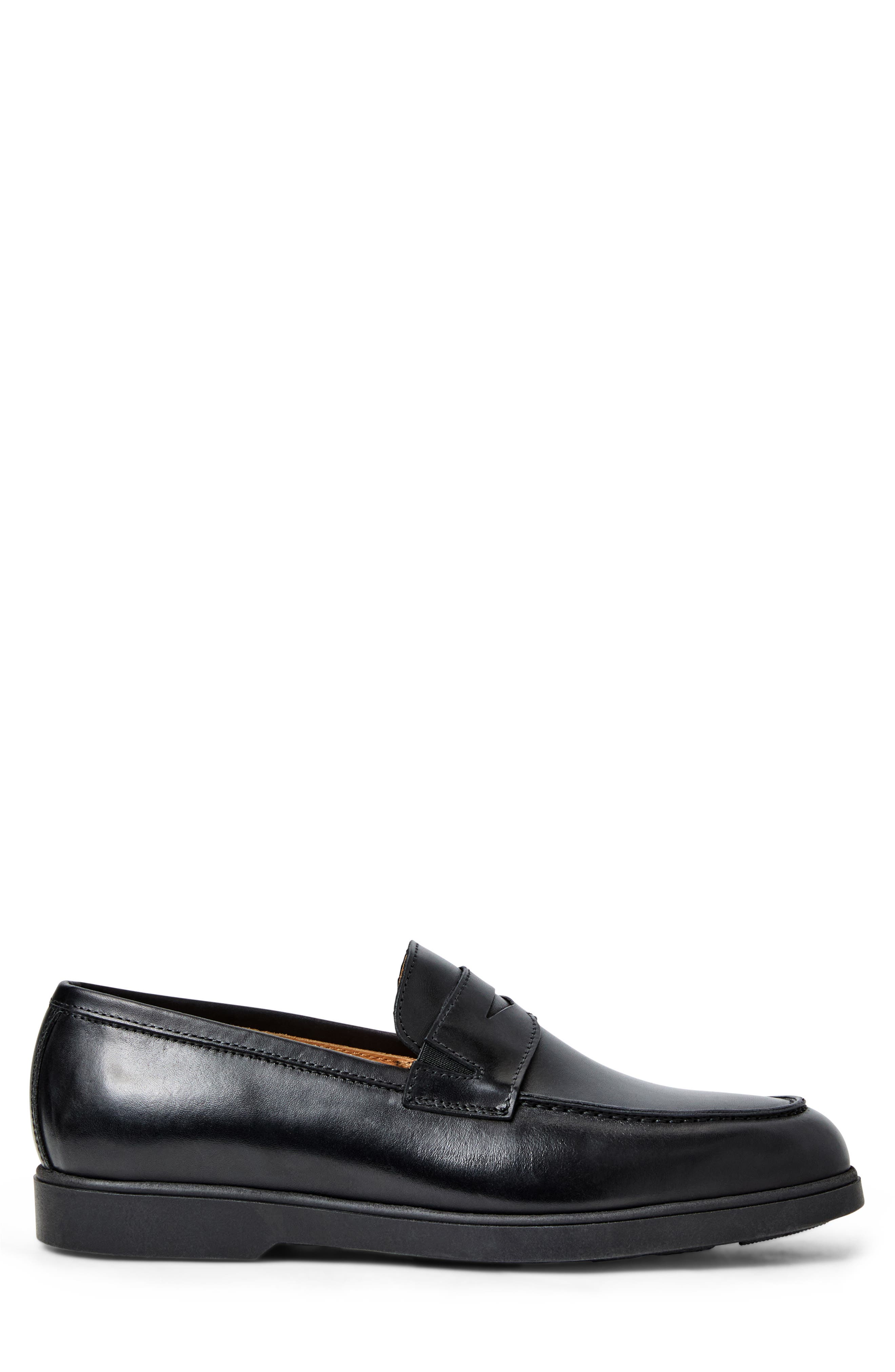 Bruno Magli Ettore Penny Loafer, Alternate, color, Black/ Black