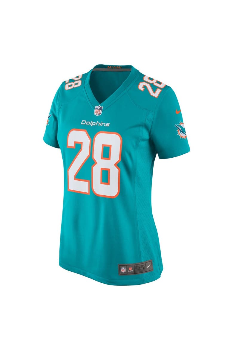 Women's Nike Devon Achane Aqua Miami Dolphins Player Game Jersey, Alternate, color, Aqua