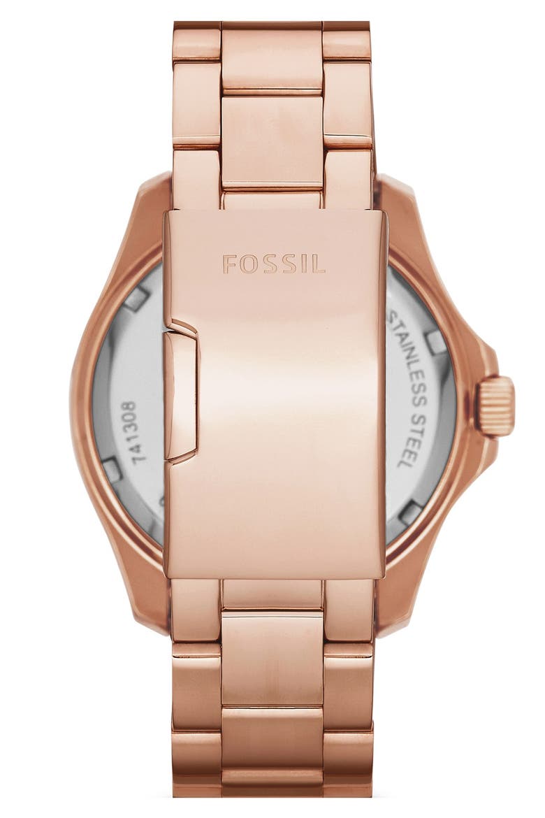 'Cecile' Multifunction Bracelet Watch, 40mm, Alternate, color, ROSE GOLD/ MINT