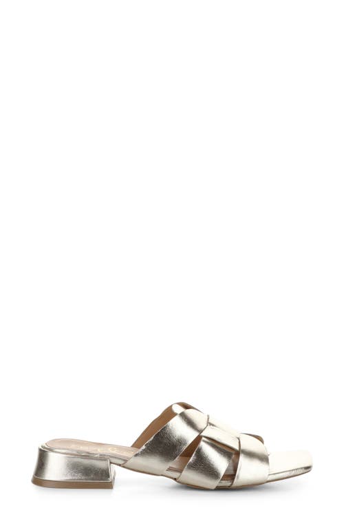 Bos. & Co. Ellis Slide Sandal In Gold