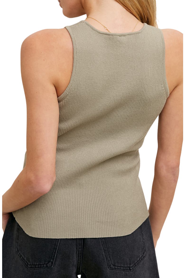 Ribbed Tank, Alternate, color, OLIVE