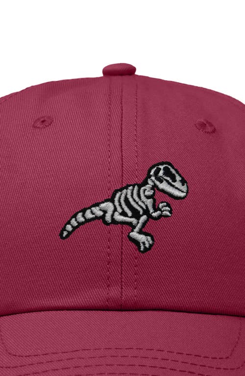 Dalix Fossil Embroidered Outdoor Hat In Maroon