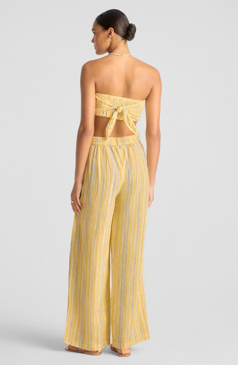 Vitamin A<sup>®</sup> Joni Stripe Strapless Crop Top, Alternate, color, Sunny Skies