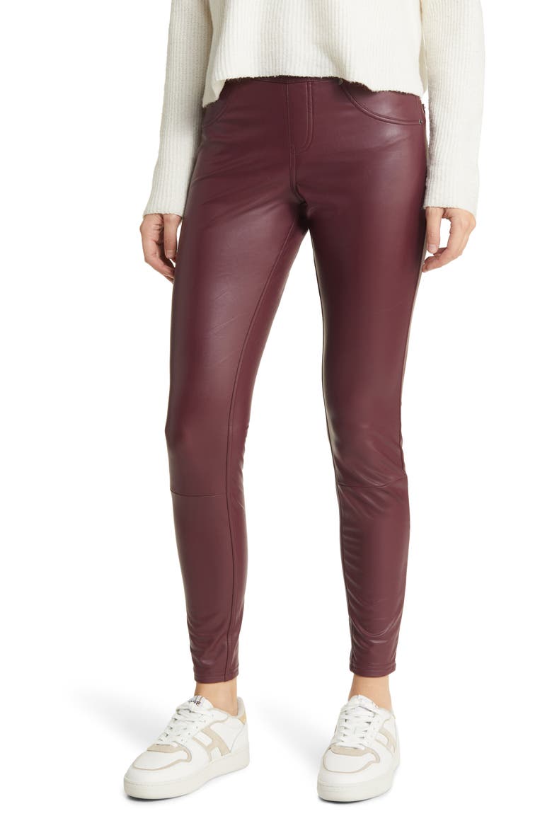 Faux Leather Leggings, Main, color, PORT ROYALE