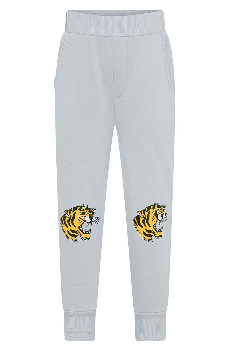 dot australia Kids' Tiger Knee Fleece Sweatpants, Main, color, Grey
