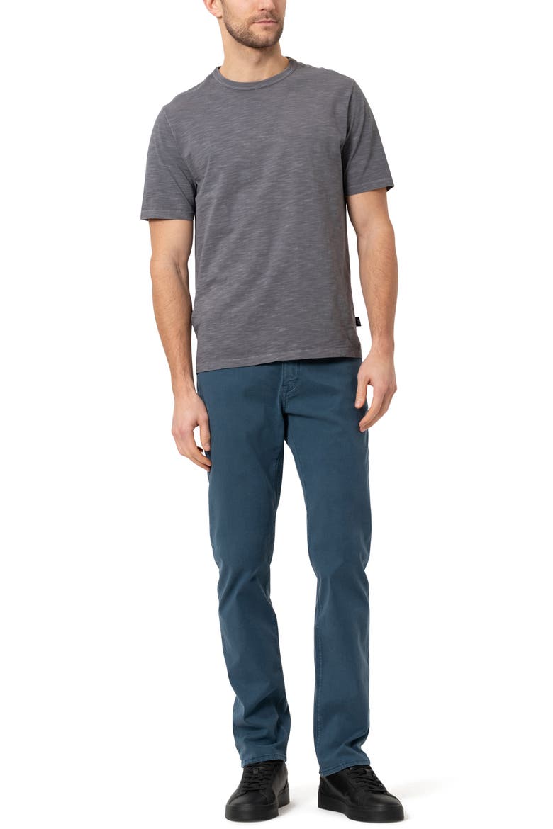 Courage Stretch Cotton Twill Straight Leg Pants, Alternate, color, PETROL TWILL