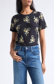 Veronica Beard Carla Floral Print T-Shirt