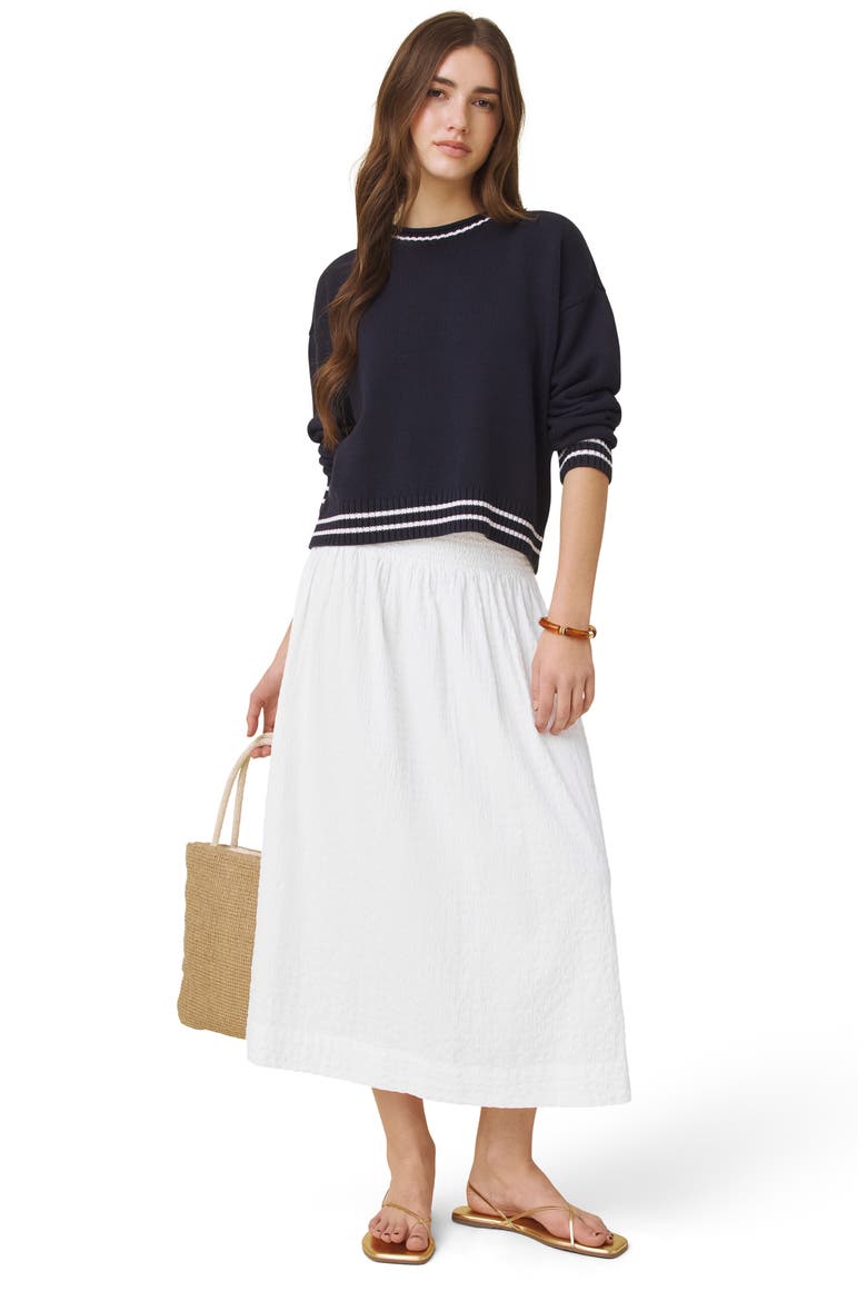 Gigi A-Line Skirt, Alternate, color, WHITE