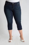 SLINK Jeans Frayed Crop Capri Jeans