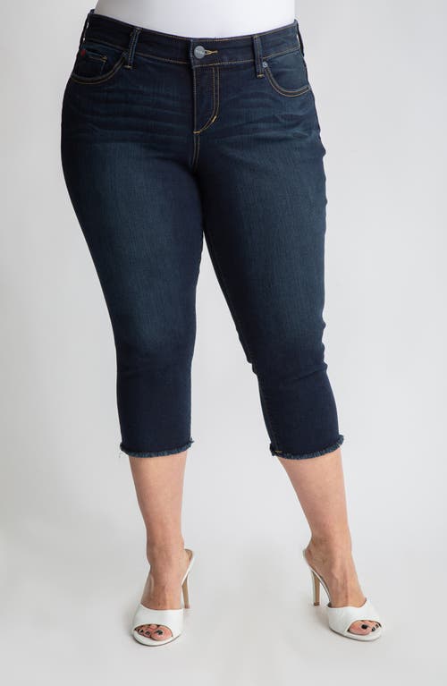 Slink Jeans Frayed Crop Capri Jeans In Baylor