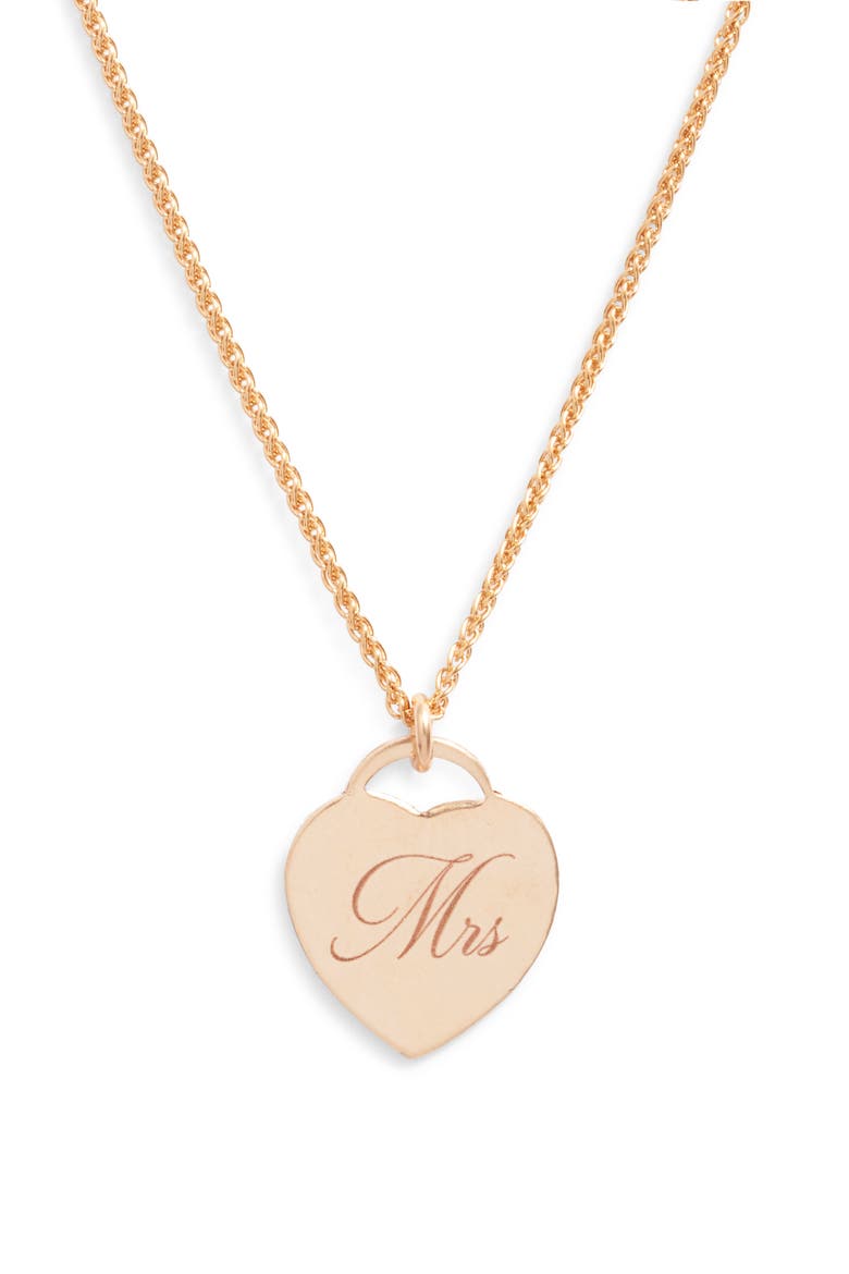 Alice Mrs Pendant Necklace, Main, color, GOLD