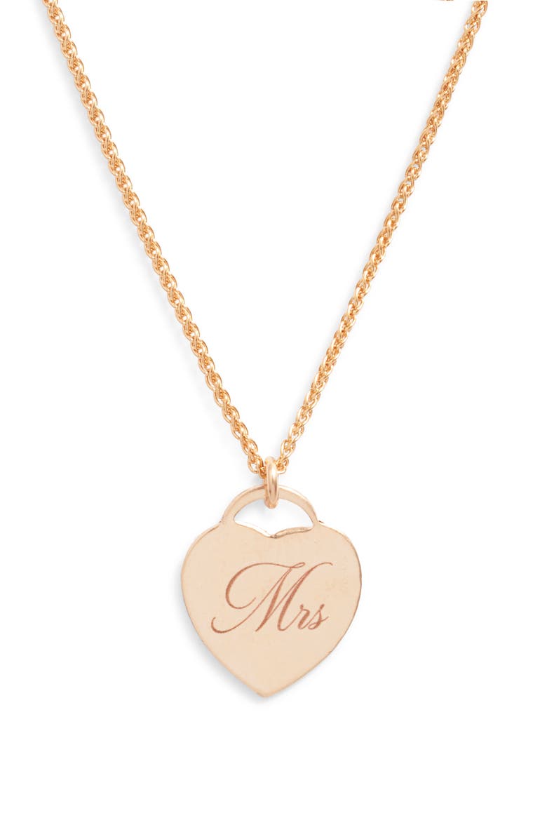Set & Stones Alice Mrs Pendant Necklace, Main, color, Gold