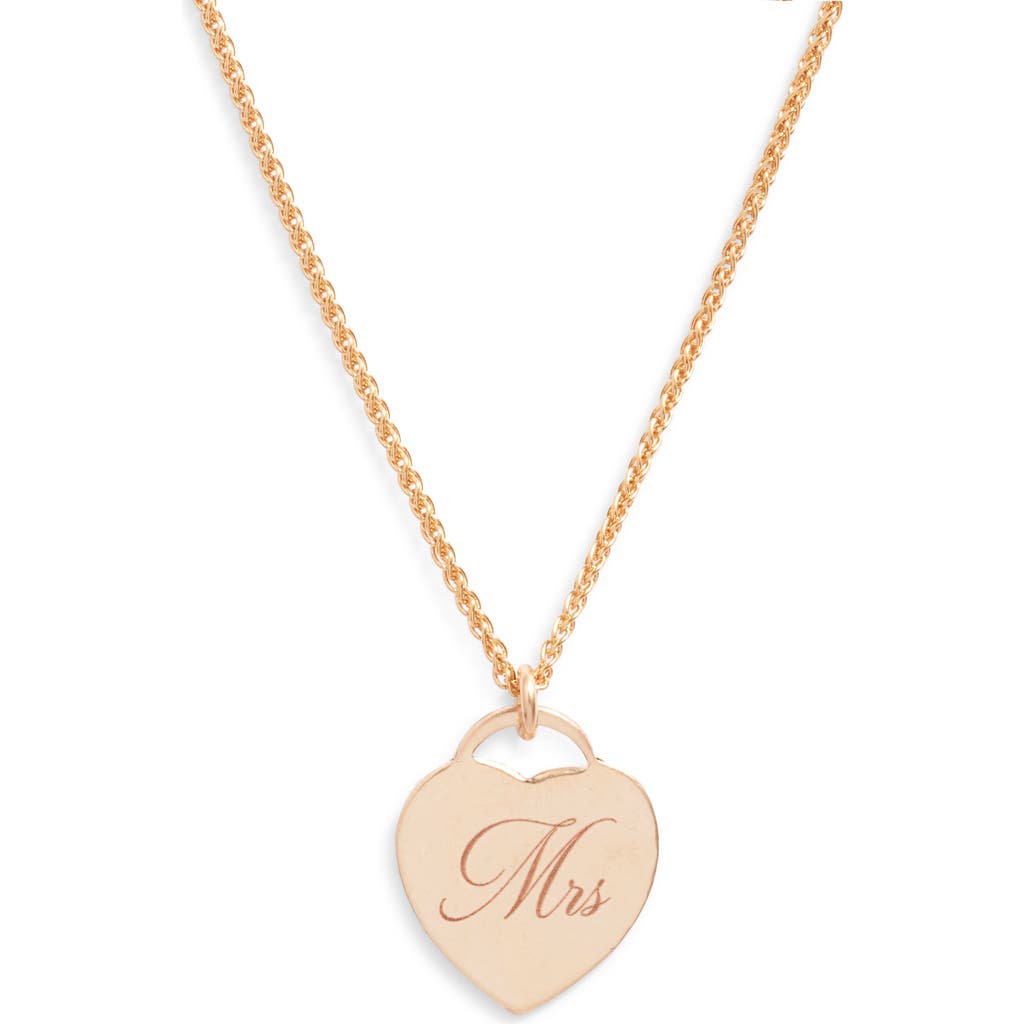 Set & Stones Alice Mrs Pendant Necklace In Gold
