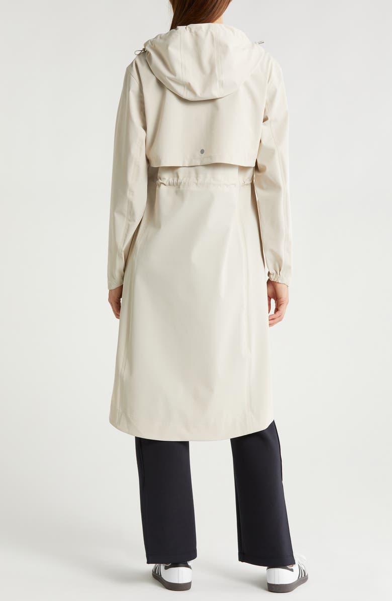 Zella Journey Water Resistant Raincoat, Alternate, color, Grey Moonbeam