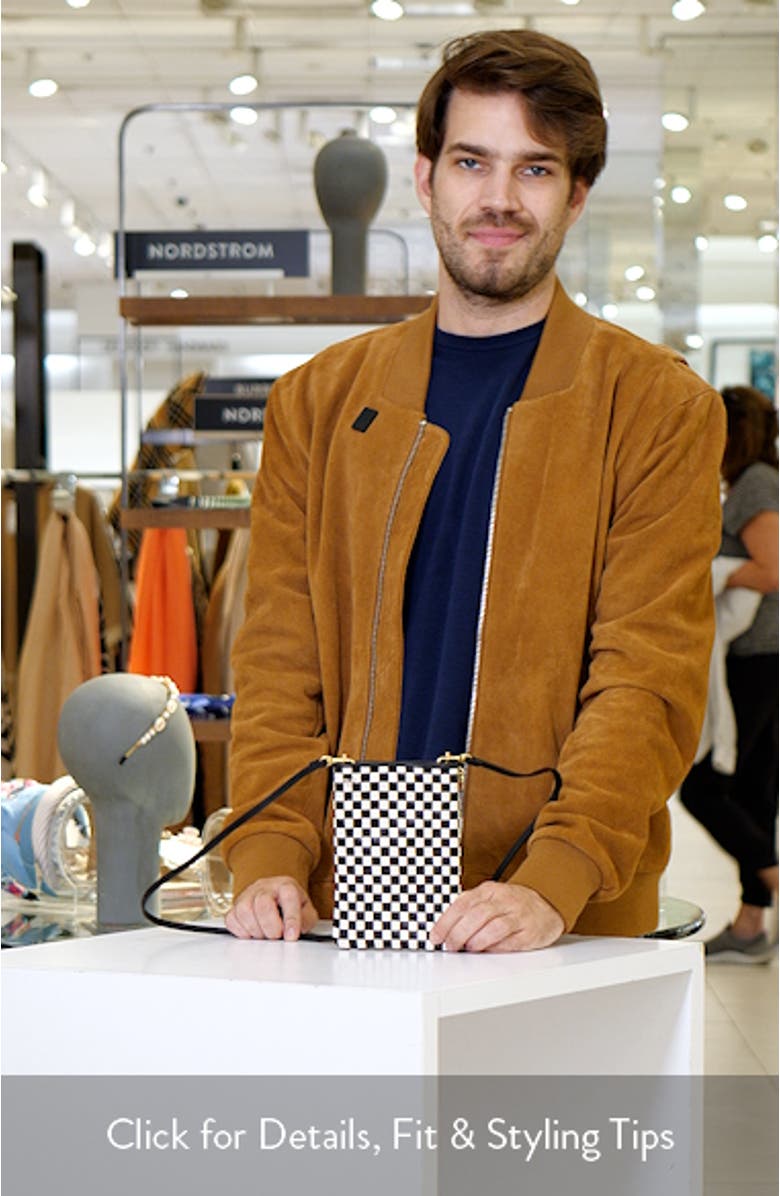 Poche Woven Leather Crossbody Bag, sales video thumbnail