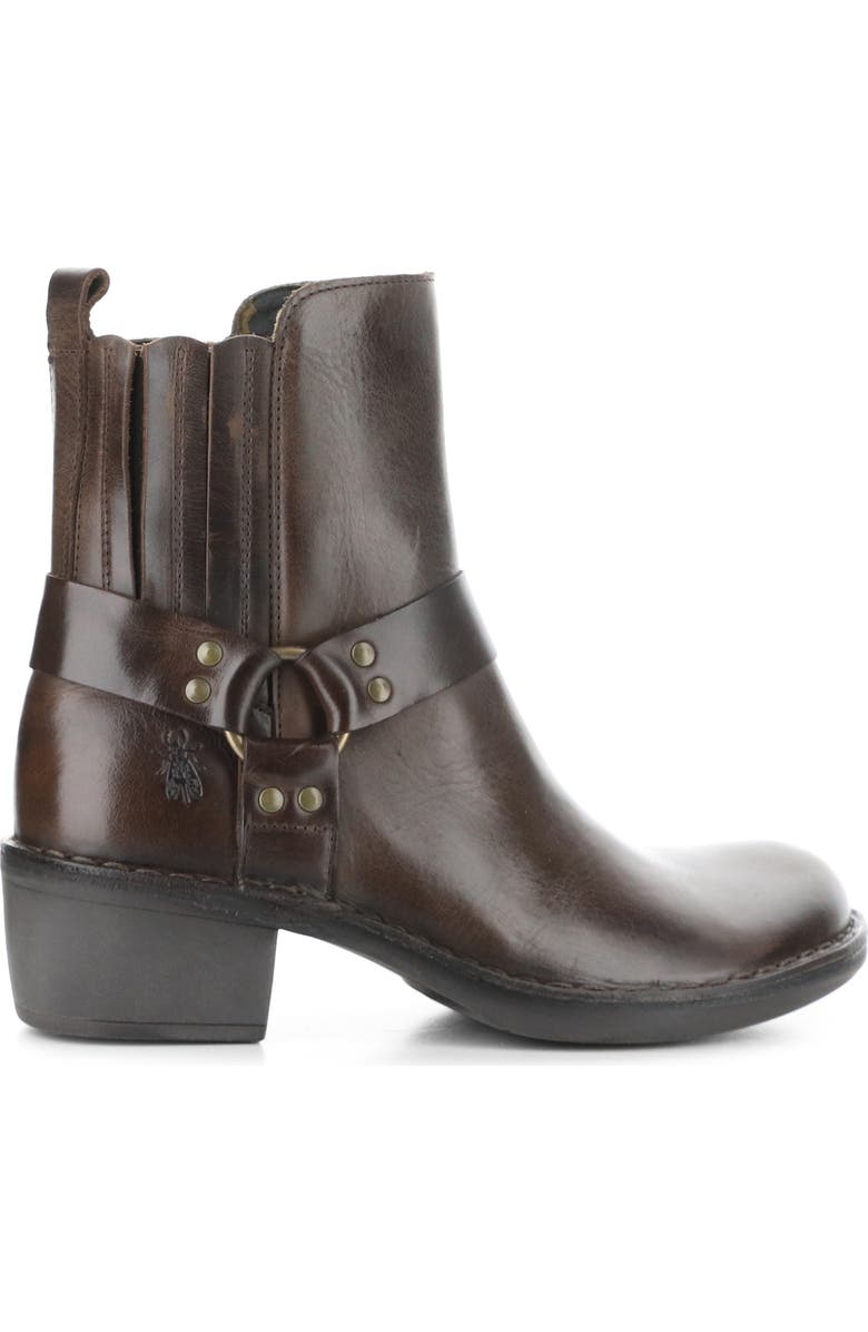 Fly London Mebi Bootie, Alternate, color, Dark Brown Rug