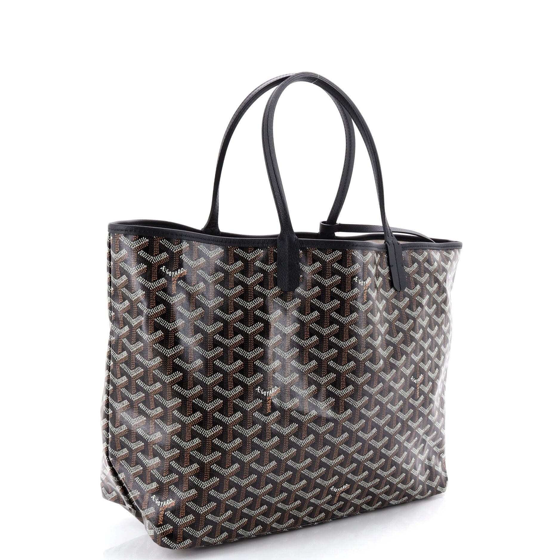 Pre-Owned Goyard Saint Louis Tote Coated Canvas PM, Alternate, color, Black