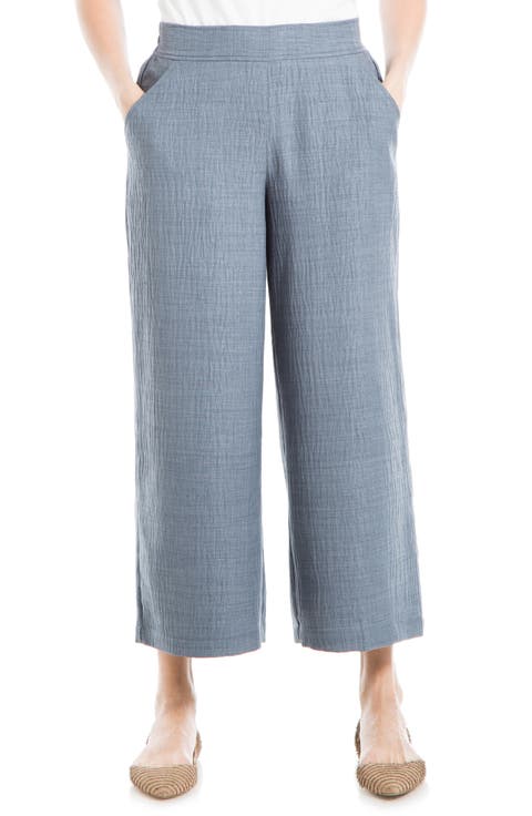 Textured Wide Leg Pants