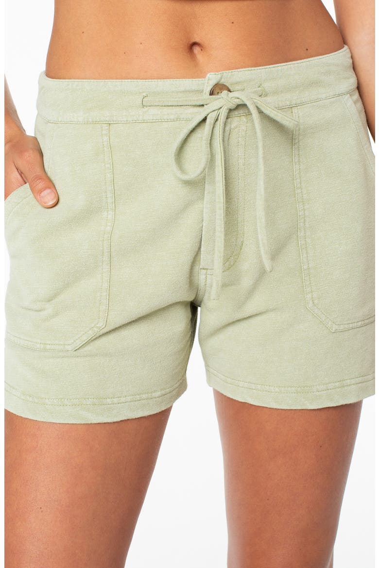 Dawn Light Drawstring Shorts, Alternate, color, SAGE