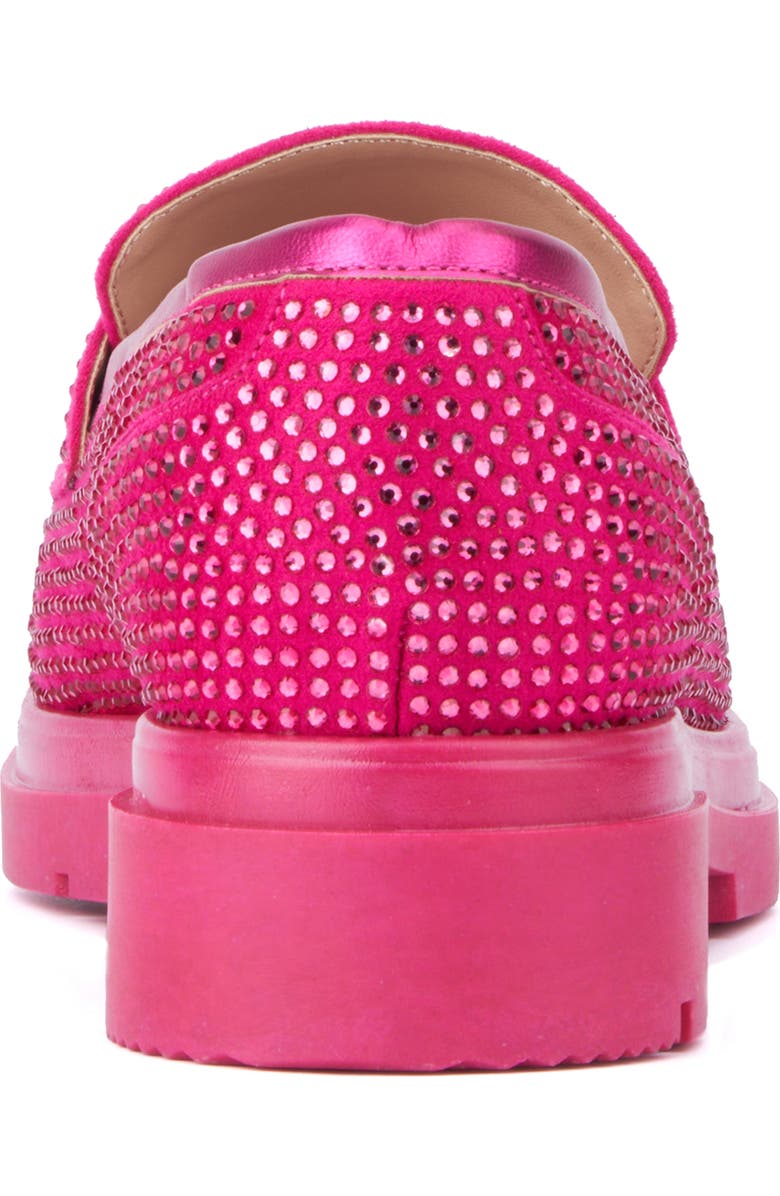 NEW YORK AND COMPANY Abigail Rhinestone Loafer, Alternate, color, Pink
